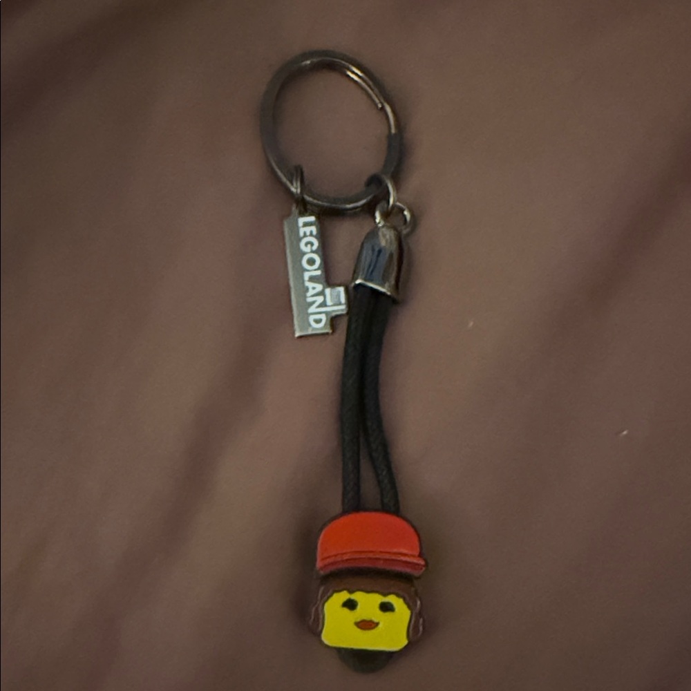 LEGO Yellow and Red Keychain